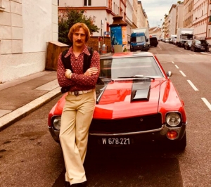 Schauspieler Michael Edlinger am Set von Der Fall der Gerti B